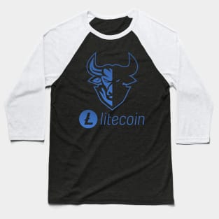 Litecoin ltc Crypto coin Crytopcurrency Baseball T-Shirt